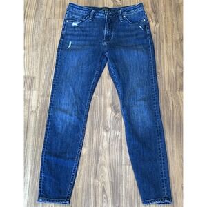Silver Most Wanted Skinny Jeans Women's W28/L27 Blue Denim Dark Wash Stretch